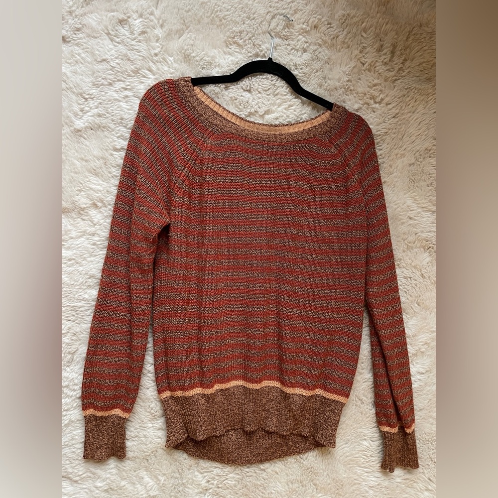 PRANA Gadie knit Sweater burnt orange size L